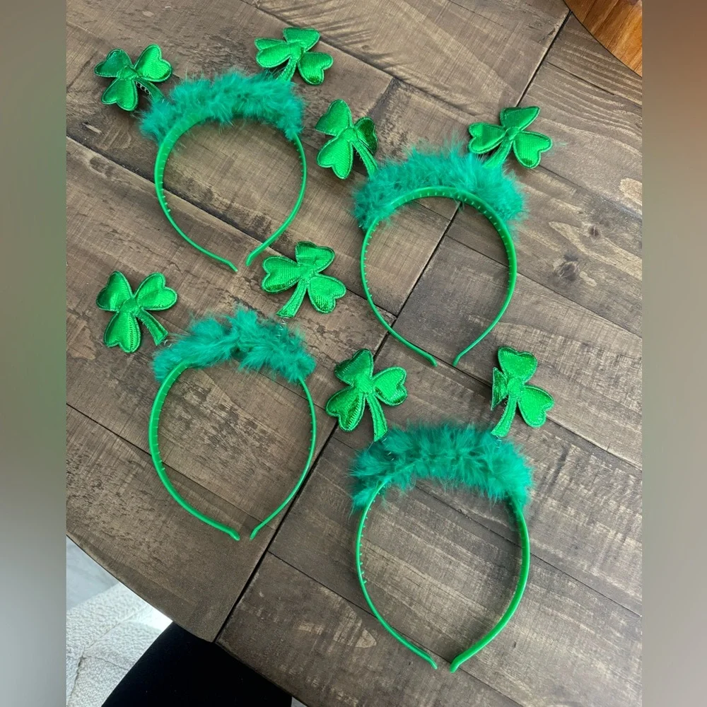 St. Patrick’s Day Shamrock Headband 4 pieces